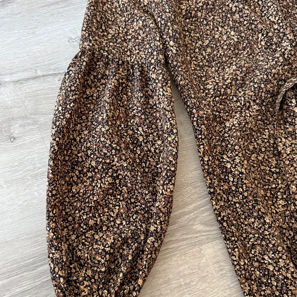 Christy Dawn Women’s Brown Floral Maxi Open Dress Size Small - Picture 8 of 12